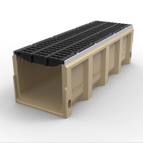 Zwaar uitgevoerd afvoerkanaal