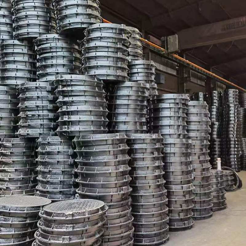 غطاء فتحة تفتيش من الحديد المطاوع المتين