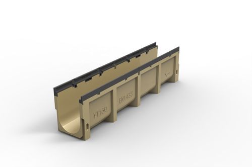 Zwaar uitgevoerd afvoerkanaal