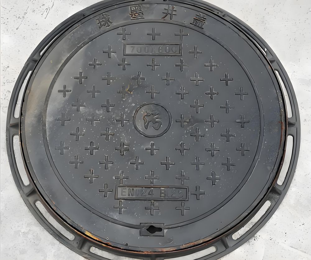 Ronde gietijzeren putdeksel