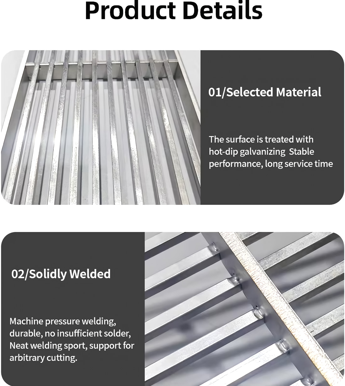 Afvoerrooster van roestvrij staal Afvoerrooster van roestvrij staal