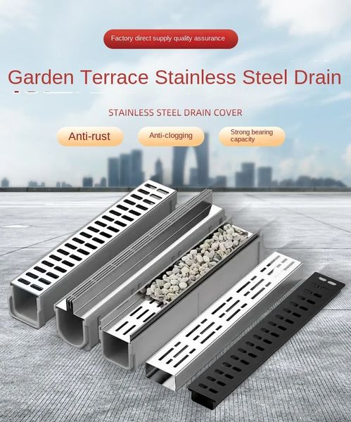 Roestvrijstalen balkon drainage sloot.jpg Roestvrijstalen balkon drainage sloot.jpg