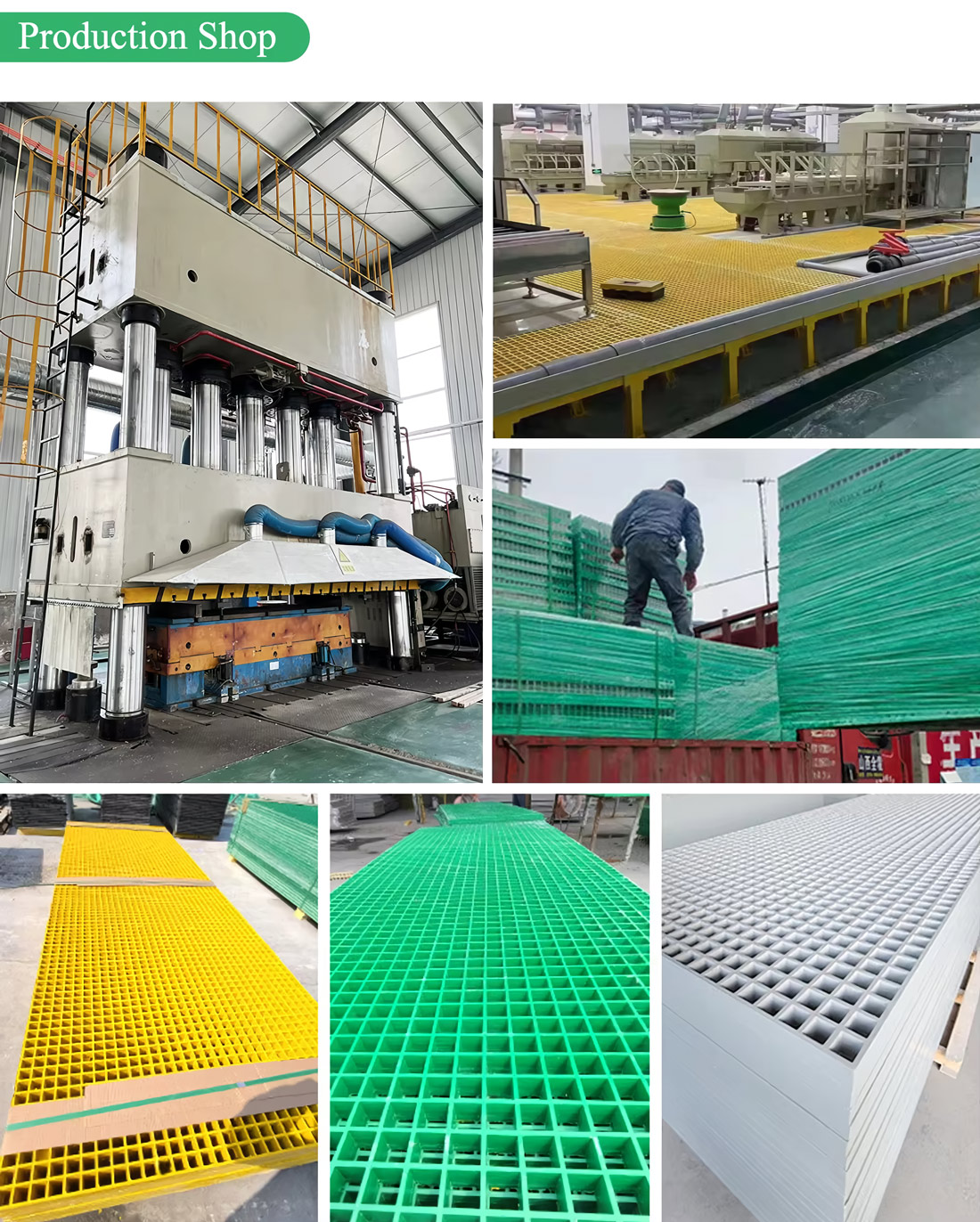 Afvoerroosters van glasvezel Afvoerroosters van glasvezel