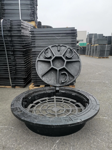 En124 Anti-zinkputdeksel Zware gietijzeren putdeksel Verkeersveiligheid voor drainagesysteem om overstromingen te voorkomen