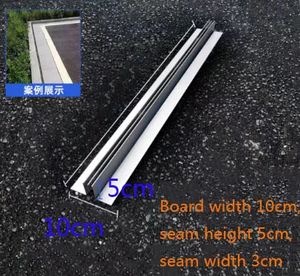 Fosso di drenaggio lineare in acciaio inossidabile OEM Forte resistenza alla pressione canale centrale con tre cuciture in resina per il nuoto povero