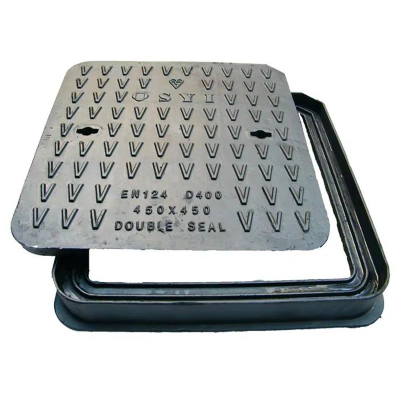 Vierkant koolstofgrafiet afsluitbaar anti-diefstal mangatdeksel