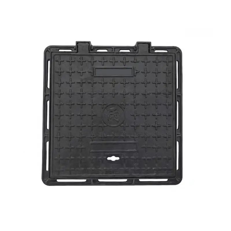 Vierkant koolstofgrafiet afsluitbaar anti-diefstal mangatdeksel