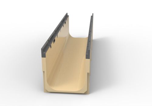 Zwaar uitgevoerd afvoerkanaal