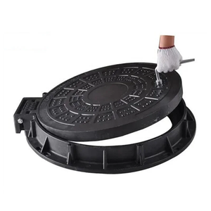 En124 tampa de bueiro anti-afundamento, tampa de bueiro de ferro fundido resistente, segurança rodoviária para sistema de drenagem para evitar inundações